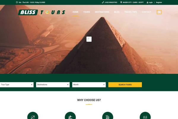 Site using Travel-booking plugin