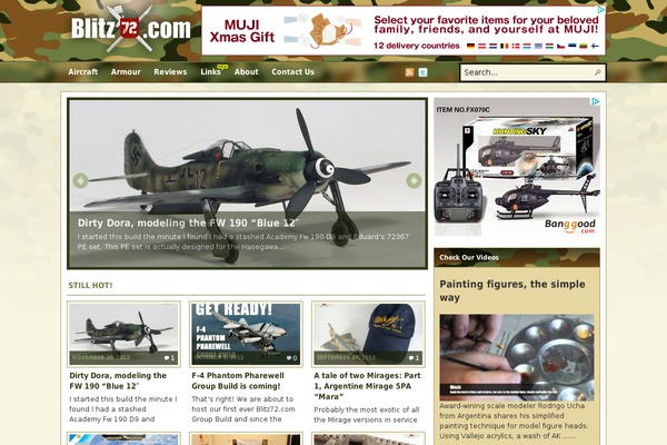 Blitz theme site design template sample