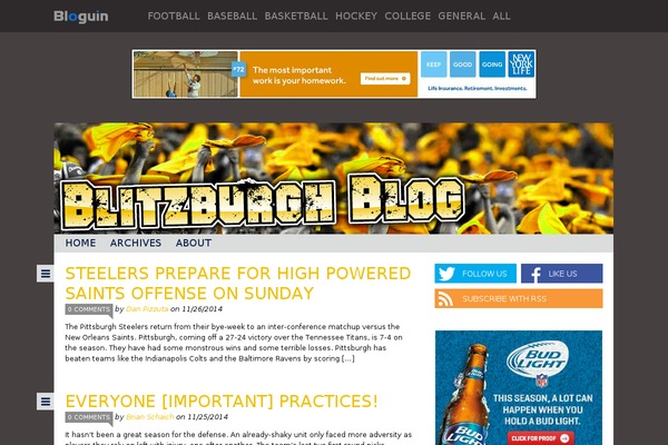 Blogum theme site design template sample