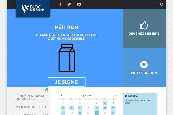 Bloc theme site design template sample