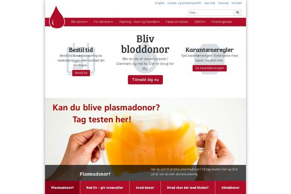 bloddonor.dk site used Stepupmedia