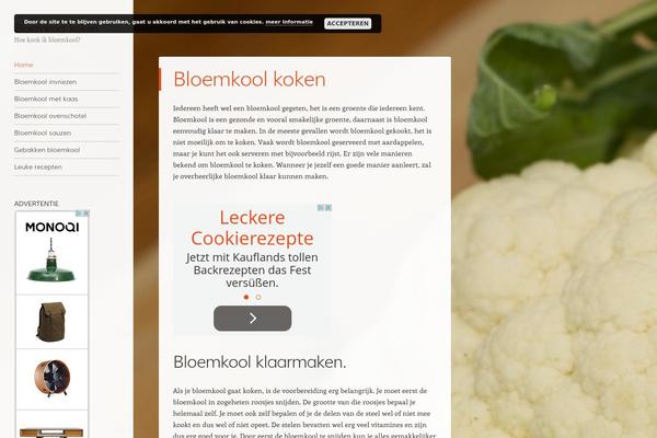 Confit theme site design template sample