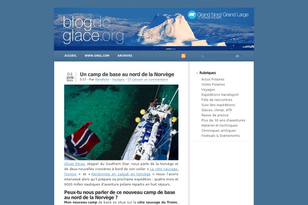 blog-de-glace.org site used Studiopress-fr