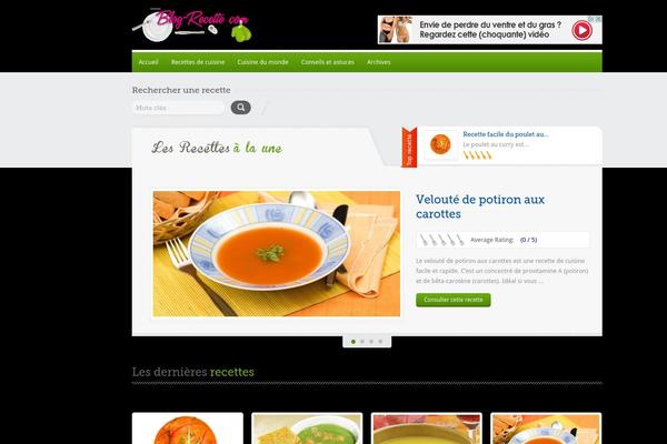 Food Recipes theme site design template sample