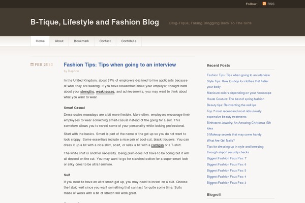 Titan theme site design template sample