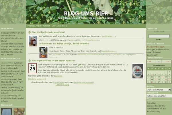 Nature theme site design template sample