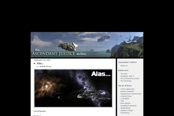 blog.ascendantjustice.com site used Spiderman-theme