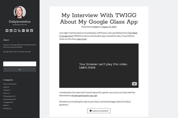 Author theme site design template sample