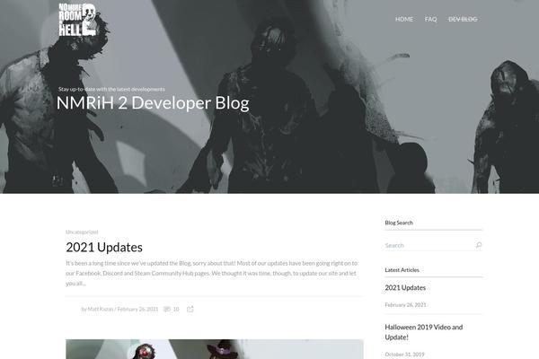 Eldritch theme site design template sample