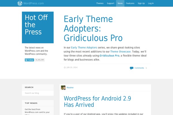A8c theme site design template sample