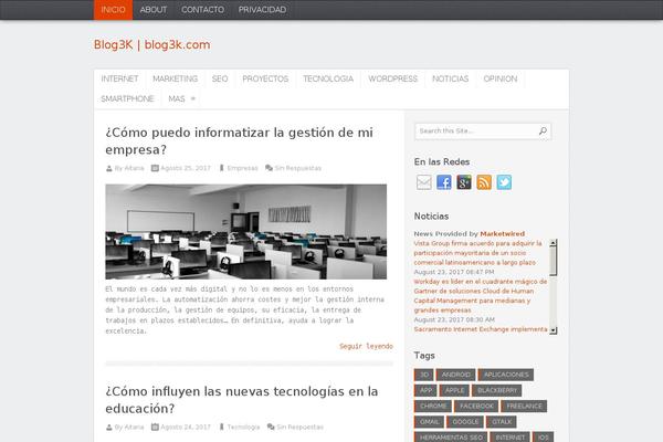 Site using WP Excel CMS plugin