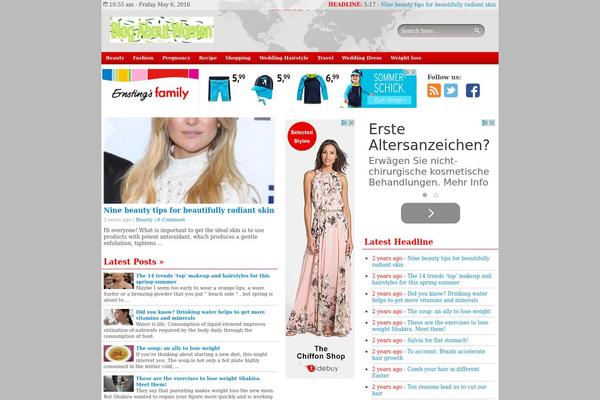 Wp-news-nonagc theme site design template sample