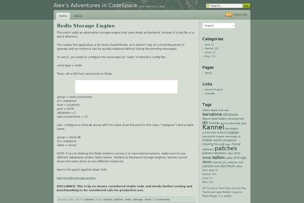 Site using WP-Cumulus plugin