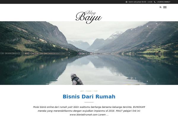 blogbayu.com site used Twenty Nineteen