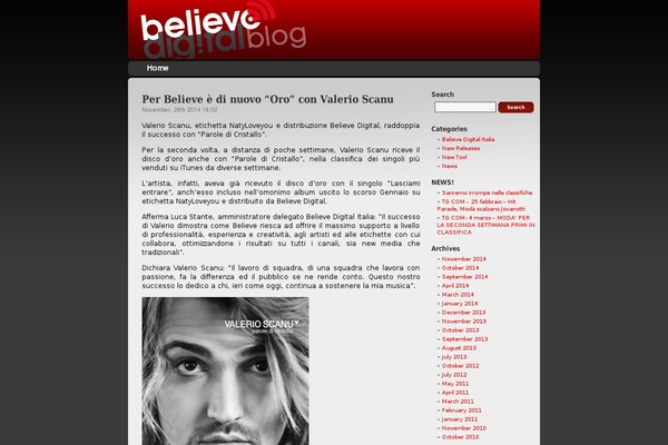 Believe theme site design template sample