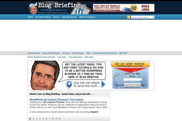 blogbriefing.com site used Wp-scribely