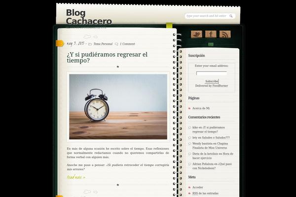 Diary theme site design template sample