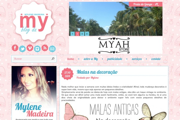 Blog theme site design template sample