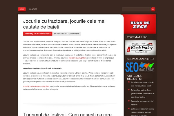 Basic theme site design template sample