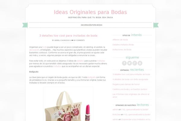 Sugar and Spice theme site design template sample