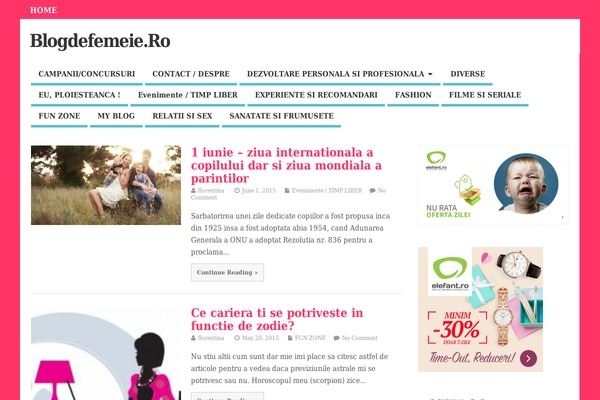 MesoColumn theme site design template sample