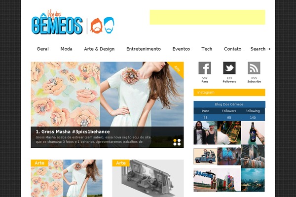 Gonzo theme site design template sample