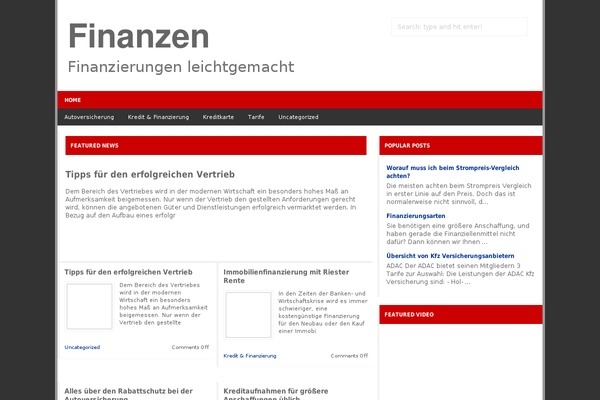 Gemer theme site design template sample