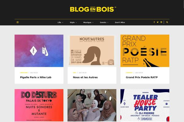 Smart-blog theme site design template sample