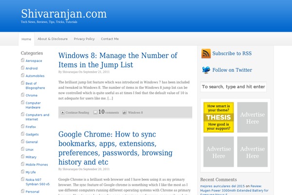 Thesis_182 theme site design template sample