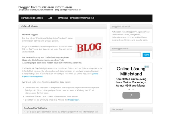 bloggen.me site used Yume