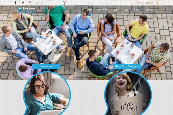 B2b theme site design template sample