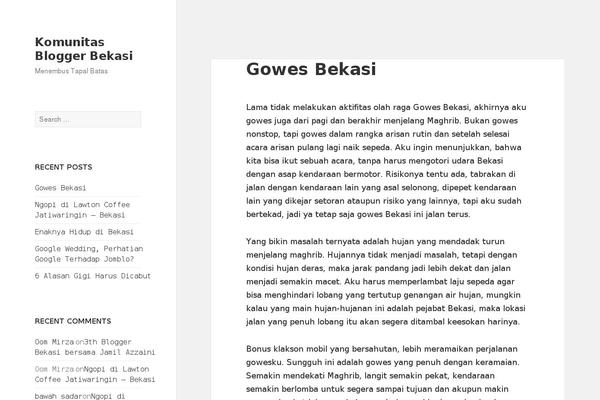 Twenty Fifteen theme site design template sample