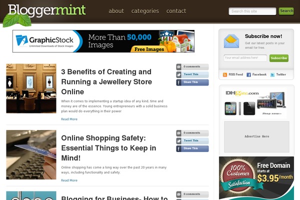 bloggermint.com site used Html5