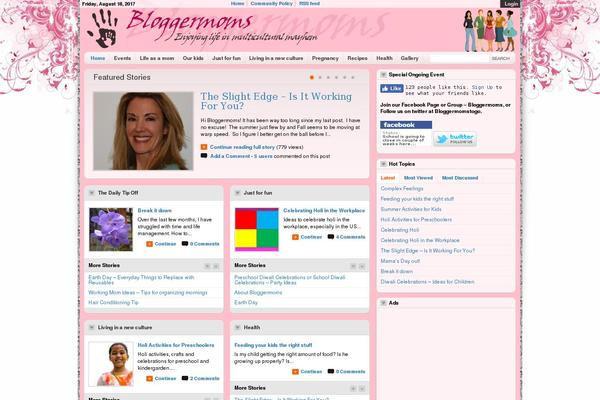 Comfy theme site design template sample
