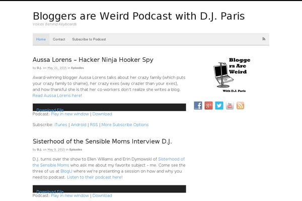 bloggersareweird.com site used Canvas583