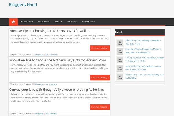 Magazine Style theme site design template sample