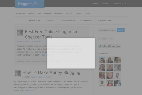 Site using Author Avatar Grid Widget plugin