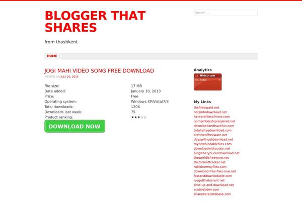Debut theme site design template sample