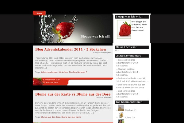 Strawberry Blend theme site design template sample