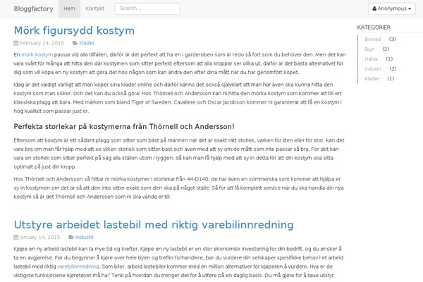 gitsta theme site design template sample