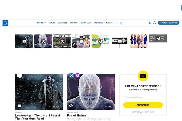 BoomBox theme site design template sample