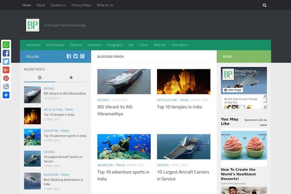 blog-child theme websites examples