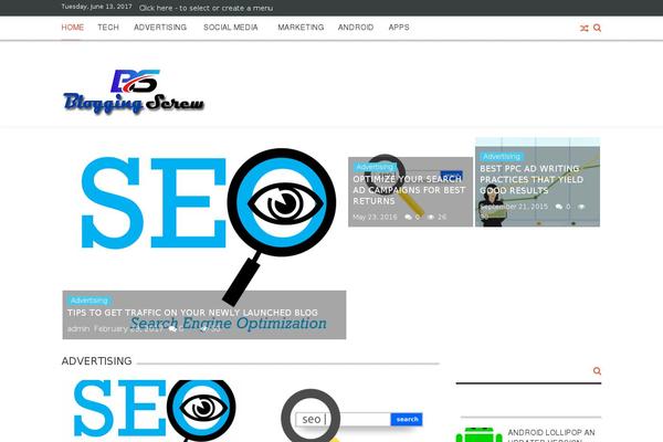Glob theme site design template sample