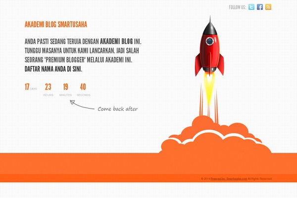 bloggingsteps.com site used Launcher