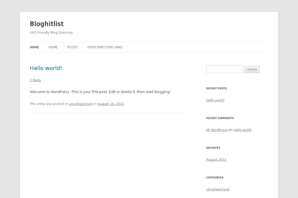 Occasio theme site design template sample