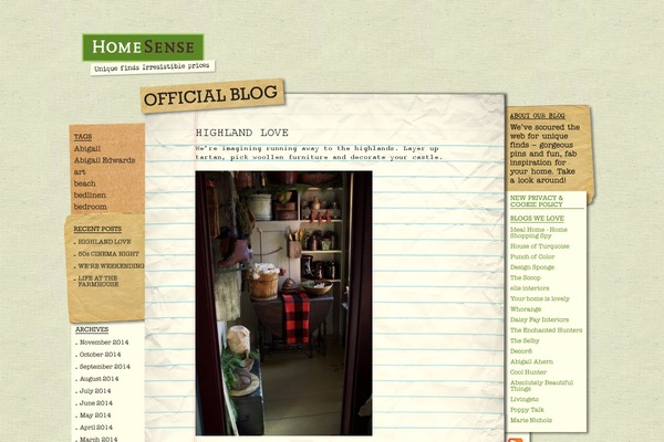 bloghomesense.com site used Homesense