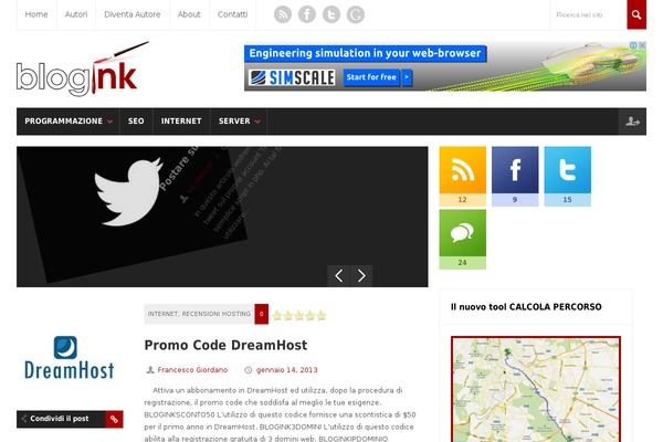 blogink.it site used Magnovus