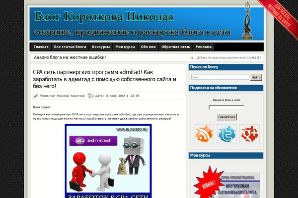 ModXBlog theme websites examples