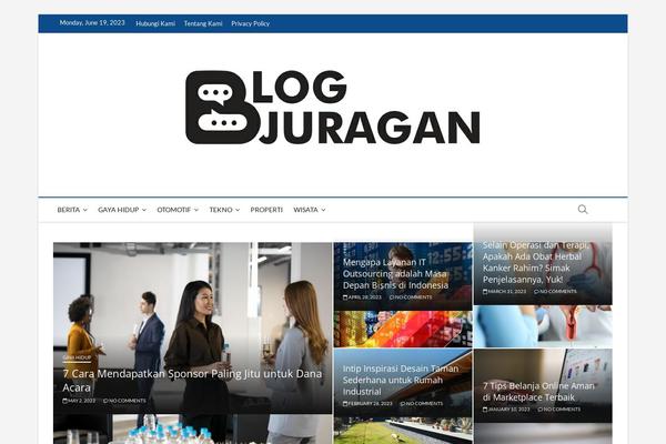 Magbook theme site design template sample