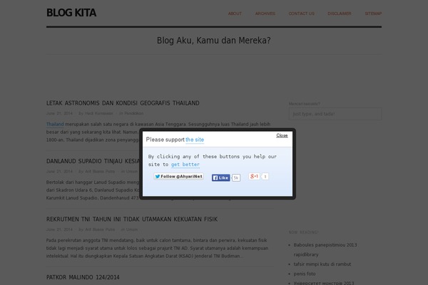 WordPress website example screenshot